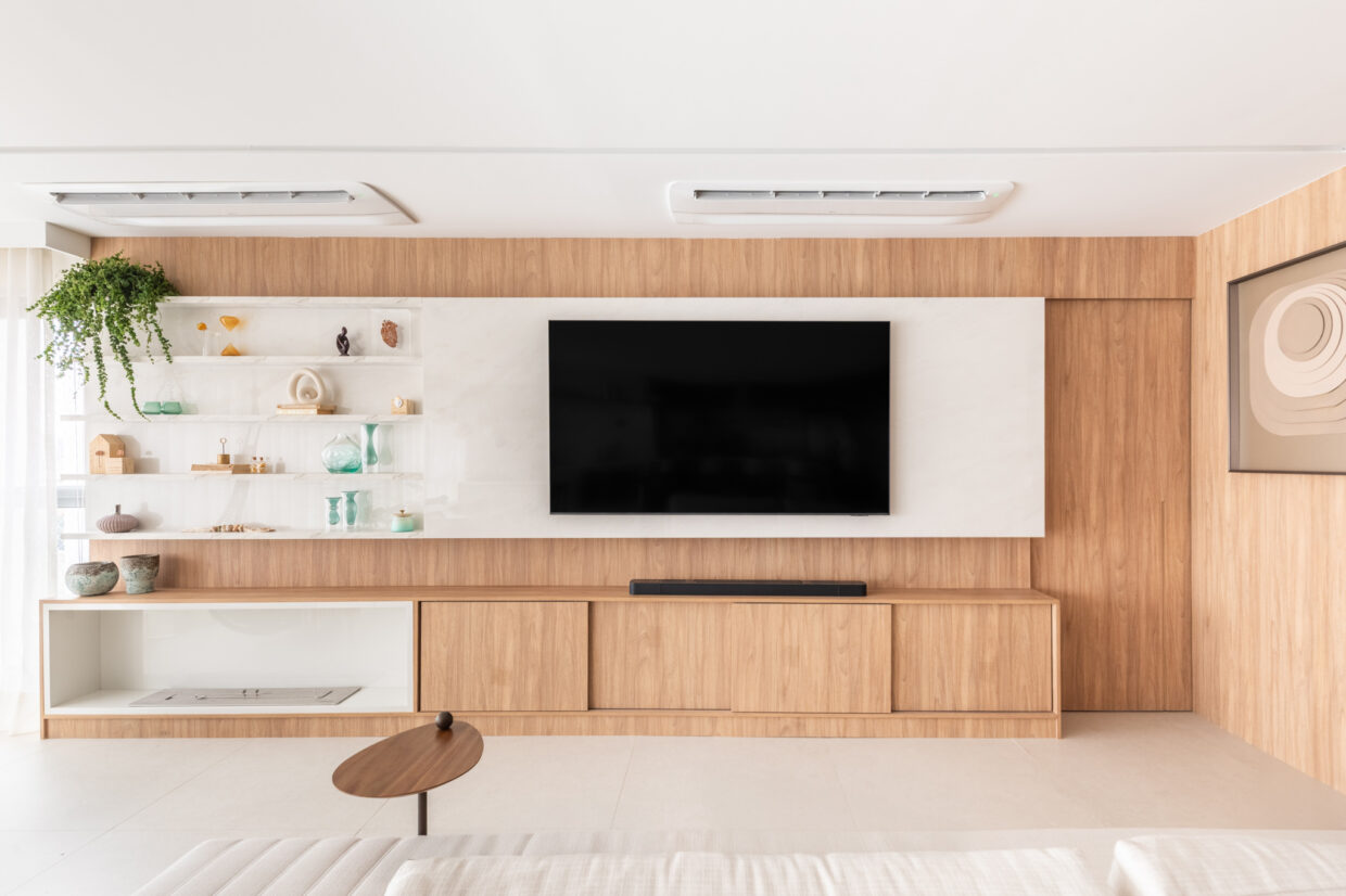 painel ripado apartamento