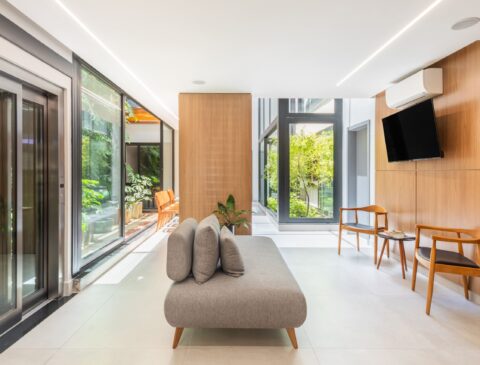 sala de espera clínica