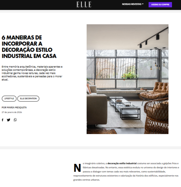 6 maneiras de incorporar a decoração estilo industrial em casa