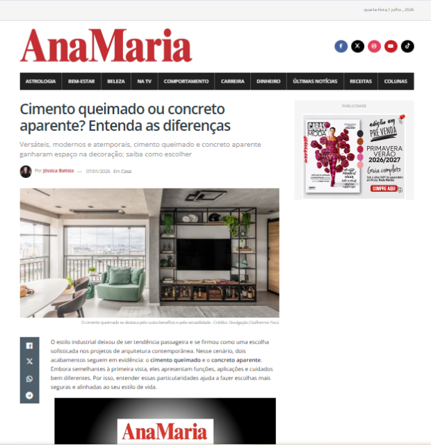Cimento queimado ou concreto aparente? Entenda as diferenças